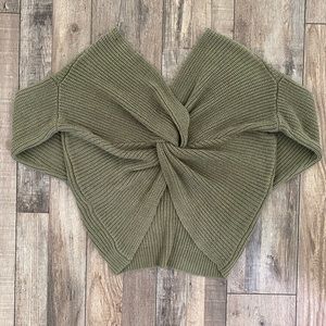 knotted-back sweater
